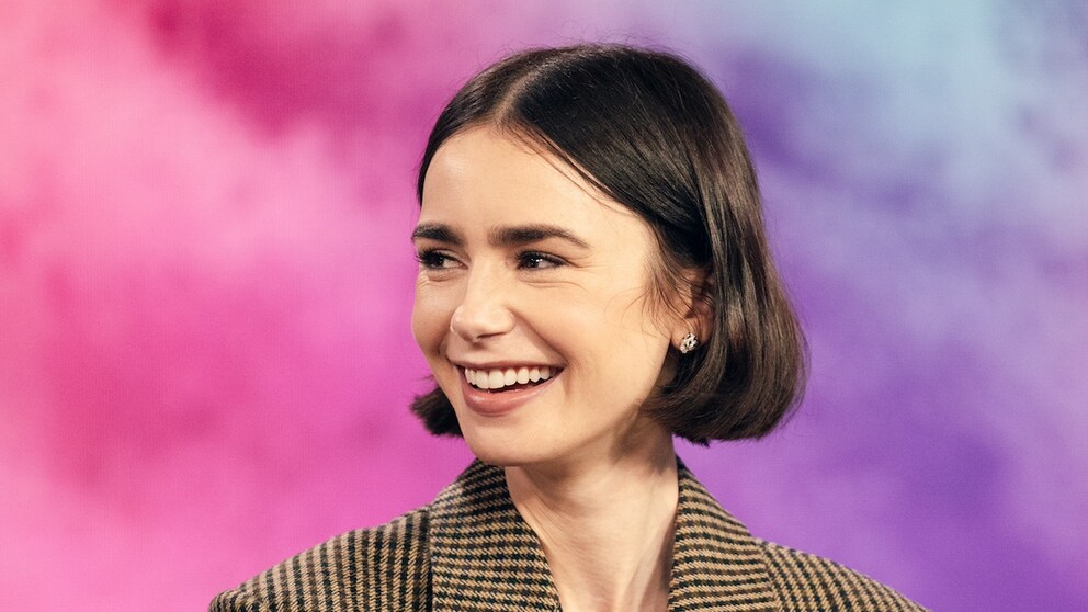 Lily Collins Haare