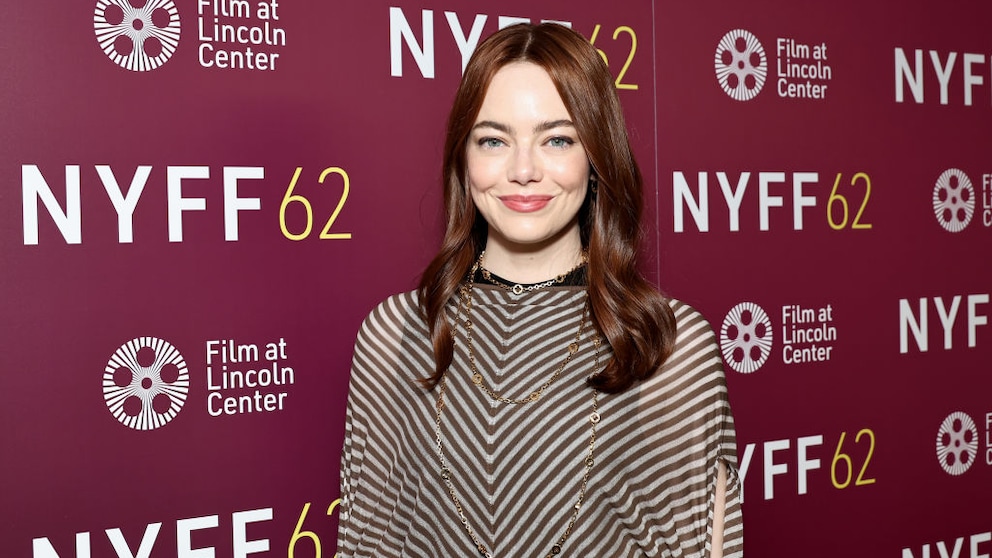 Emma Stone wird 35. Hier auf einem Roten Teppich