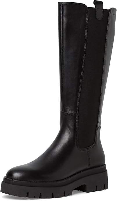 Tamaris Damen Langschaft-Stiefel Leder