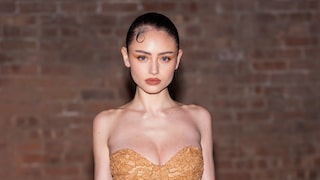 Was ein Spitzen-Outfit, das Leni Klum in New York vorführt