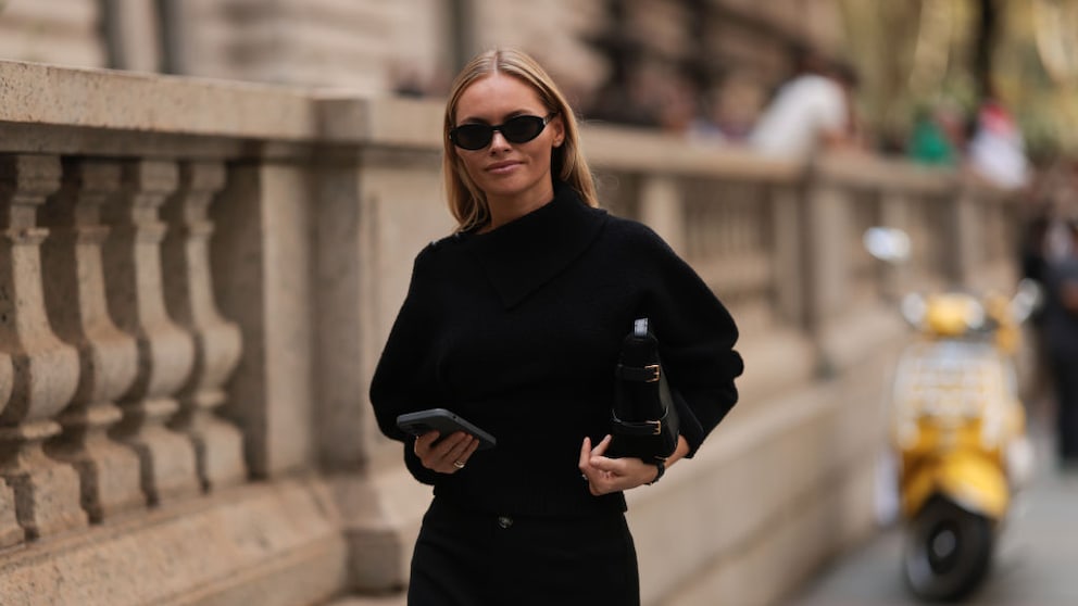 All-black-Outfit ohne fusseln