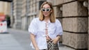 Bluse mit Schleifen