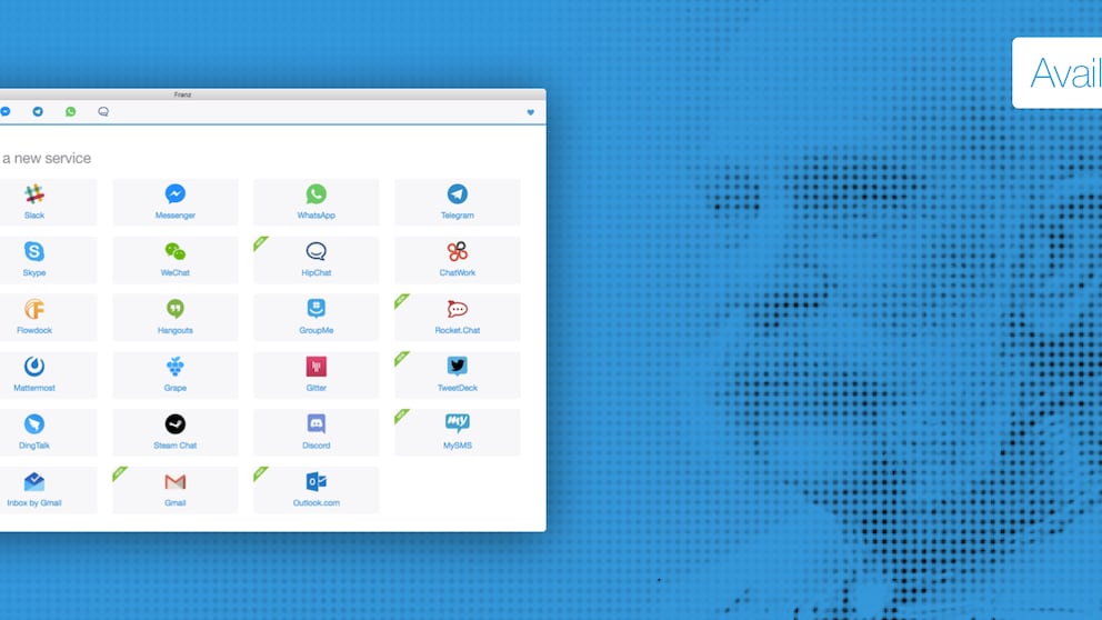 Franz vereint sämtliche Web-Oberflächen von Messengern und macht Kommunikation deutlich kompakter.