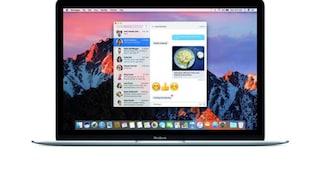 MacOS Sierra kommt mit überarbeiteter Nachrichten-App. Sie wurde an die Funktionen von iOS 10 angepasst und bietet nun neue Emojis, Reaktionen und Link-Vorschauen. Foto: Apple Inc.