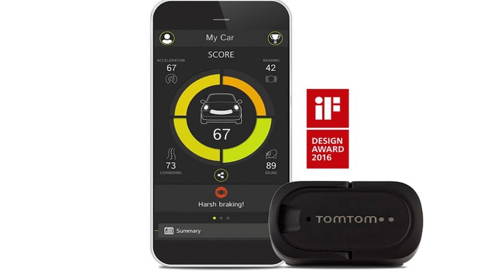 Der Tomtom Curfer (rechts) wird über ein Wartungsstecker aus.