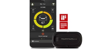 Der Tomtom Curfer (rechts) wird über ein Wartungsstecker aus.