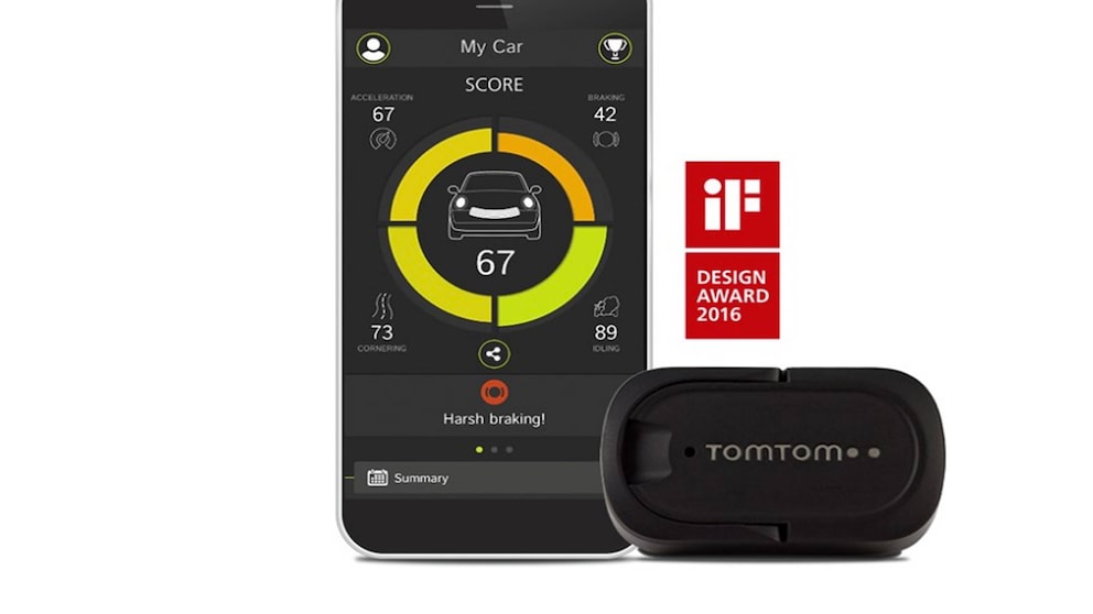 Der Tomtom Curfer (rechts) wird über ein Wartungsstecker aus.