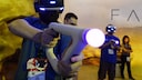 Spieler mit VR Brille