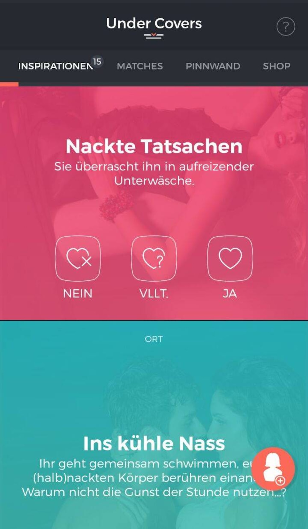 Sexuelle Vorlieben k&ouml;nnen Sie mit Ja, Nein oder Vielleicht einordnen. Gibt es eine &Uuml;berschneidung mit dem Partner, werden beide benachrichtigt.&nbsp;Screenshot: TECHBOOK