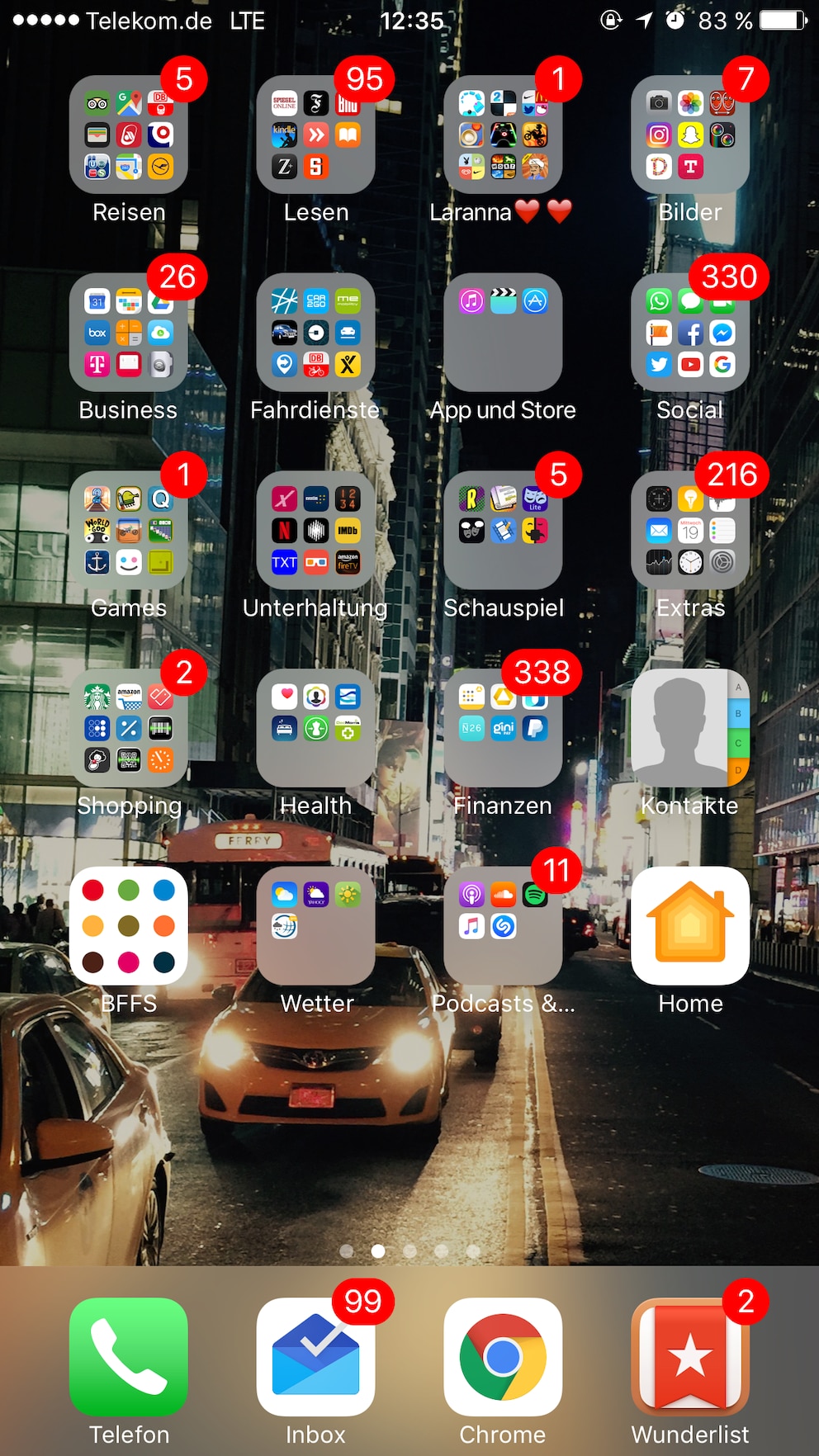 Der vielleicht aufger&auml;umteste Homescreen aller Zeiten: Antoine &bdquo;Tech-Nick&ldquo; Monot, Jr. ordnet seine Apps systematisch an.Foto: Monot