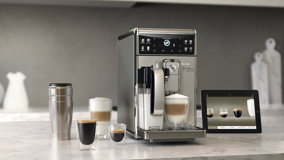 Die Saeco GranBaristo Avanti gehört zu den wenigen Kaffeevollautomaten, die eine App-Anbindung haben.