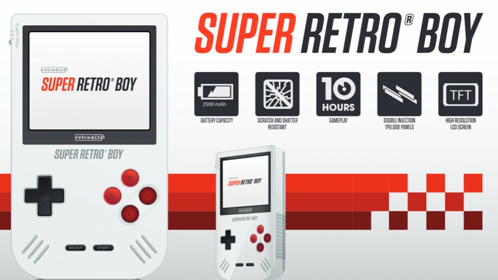 Der Super Retro Boy sieht aus wie der klassische Game Boy