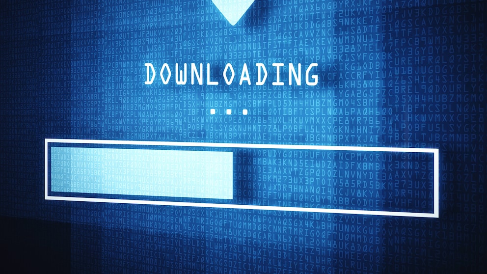 Bild mit Download-Balken