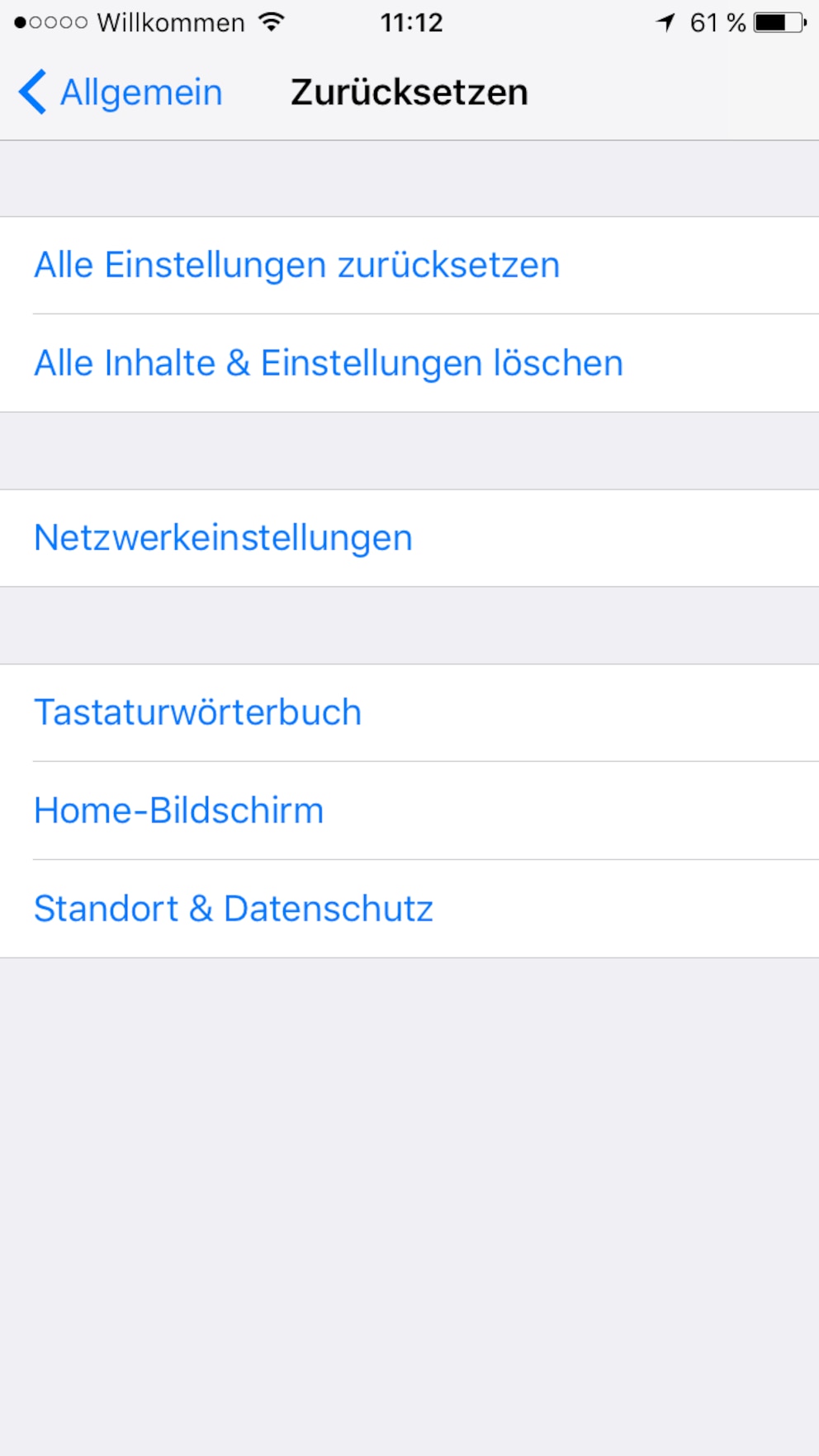  Eine ziemlich einfache Angelegenheit ist das L&ouml;schen der Daten beim iPhone: alle Einstellungen und Inhalte l&ouml;schen - fertig.<br>Foto: Screenshot