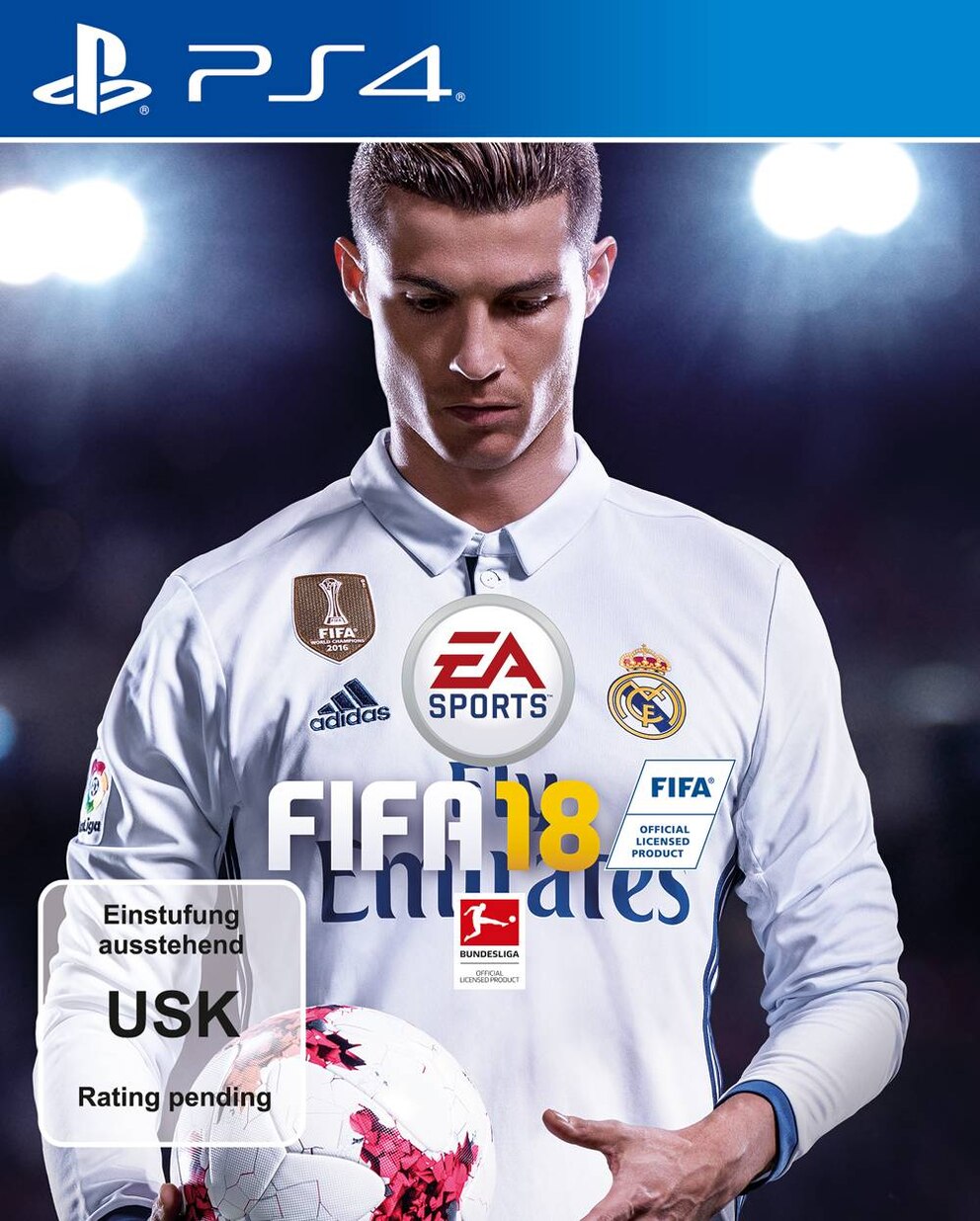  Weltfu&szlig;baller, Europameister &ndash; und nun auch Cover-Star: Cristiano Ronaldo.<br>Foto: EA Sports