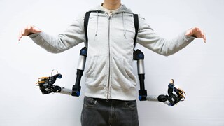 Die Roboter-Arme MetaLimbs an einem Menschen sind vielleicht die Zukunft.