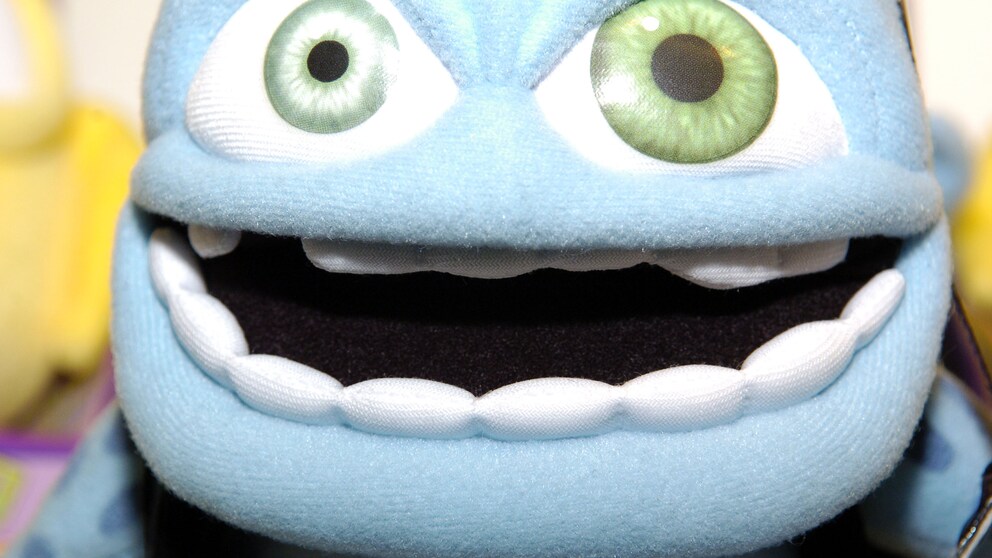 Ein Stofftier des Crazy Frogs