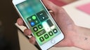 Iphone 8 Plus mit geöffnetem Kontrollzentrum