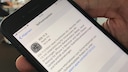 Softwareupdate-Bildschirm auf dem iPhone 8 Plus