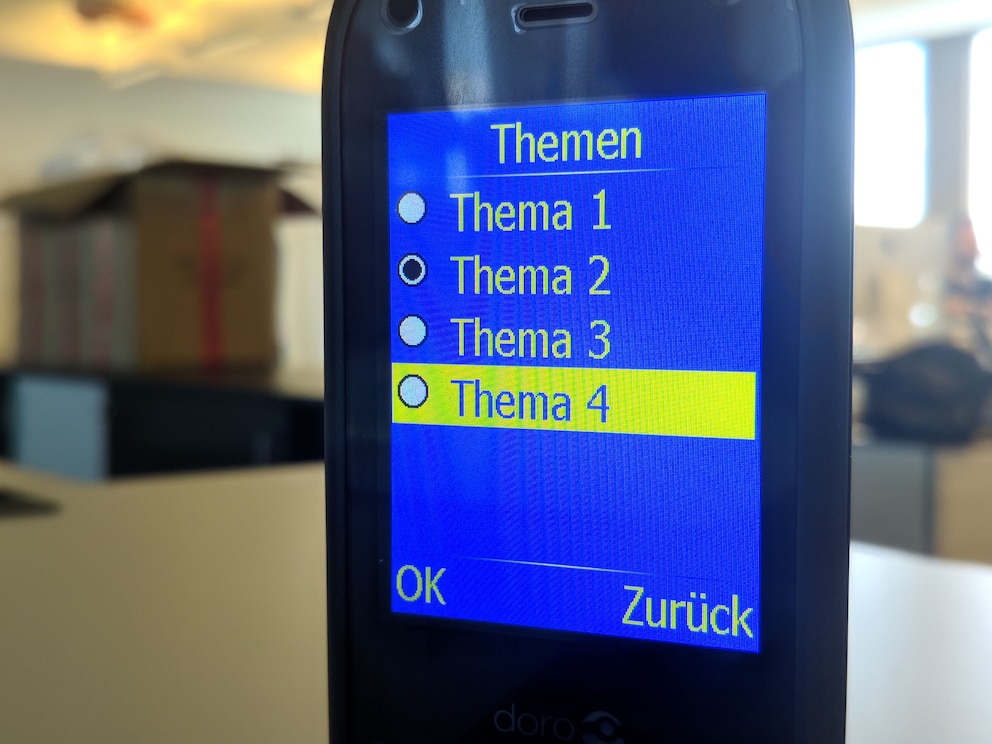 Es stehen vier Farbthemes zur AuswahlFoto: TECHBOOK