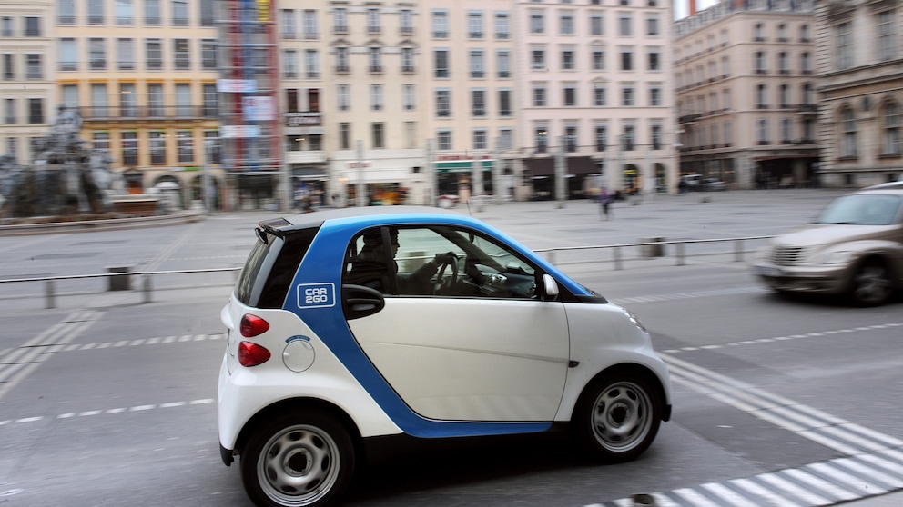 Smart fortwo von car2go in Lyon