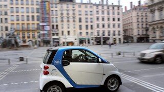 Smart fortwo von car2go in Lyon