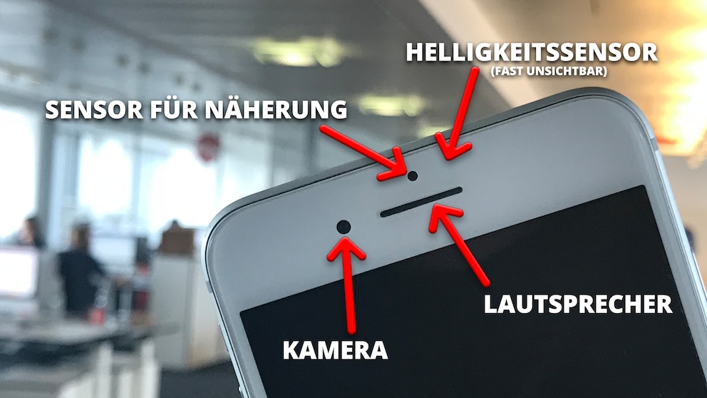 Die verschiedenen Sensoren am iPhone