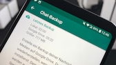 Chat-Backup-Fenster in WhatsApp