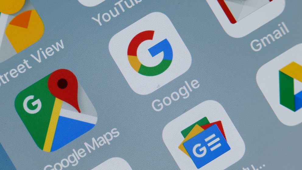 Google Apps auf einem Smartphone