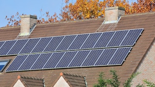 Solaranlage auf einem Schräfdach