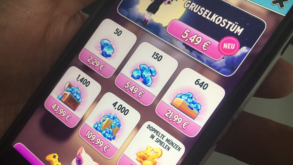 In-App-Käufe beim Spiel „My Talking Angela“