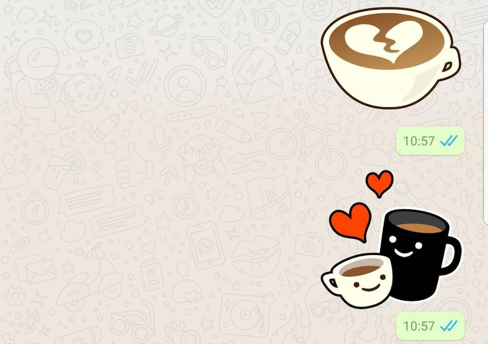Whatsapp Chat mit Stickern