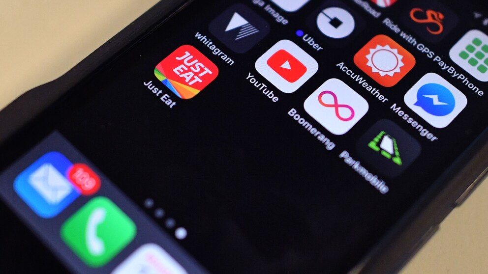 iPhone mit installierten Apps