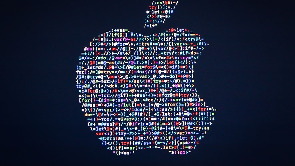 Das Apple Logo mit Code