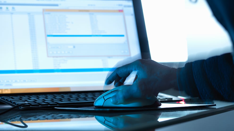 Cyber-Attacke auf Computer