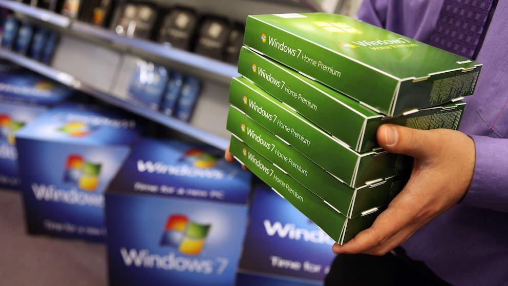 Windows 7 Installations-CD im Laden