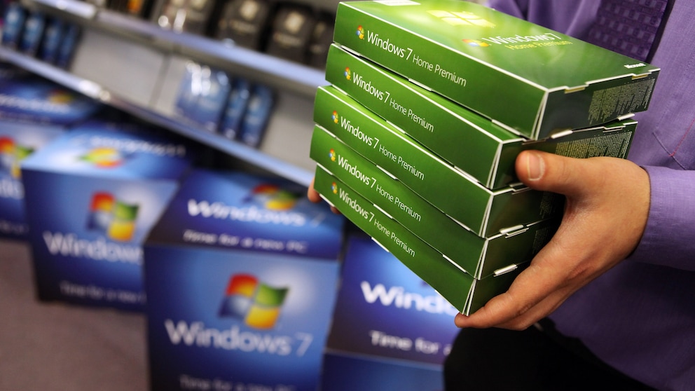 Windows 7 Installations-CD im Laden