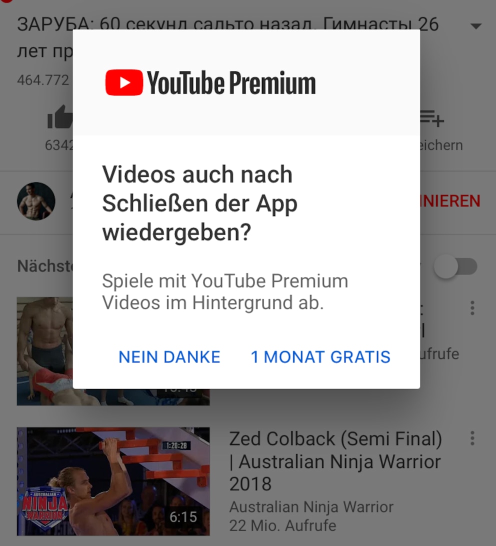 Youtube Premium Werbung