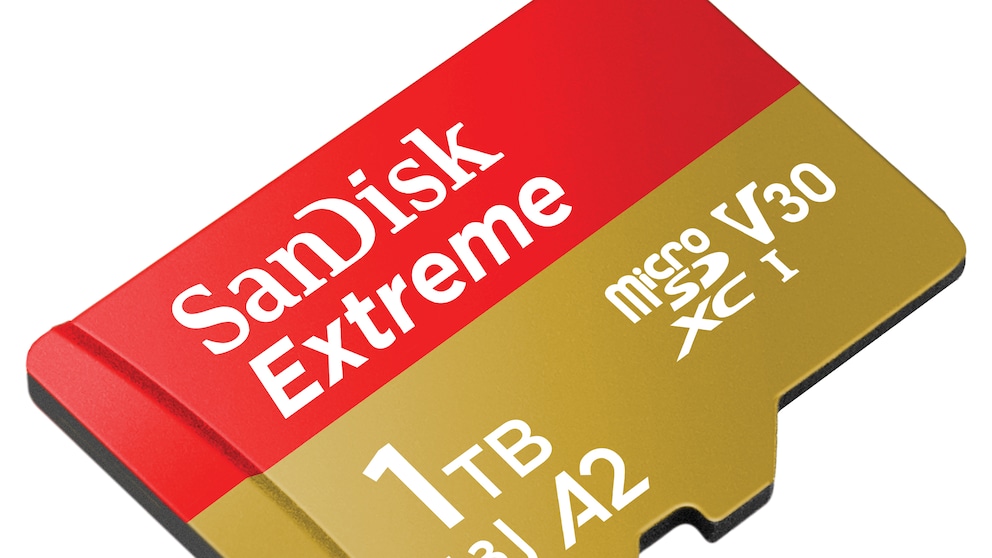 weltweit schnellste 1 TB UHS-I microSD Karte