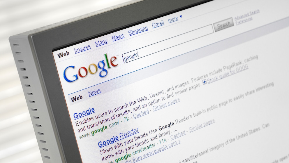 Screenshot Google