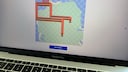 Google Maps Snake im Browser auf einem MacBook Pro