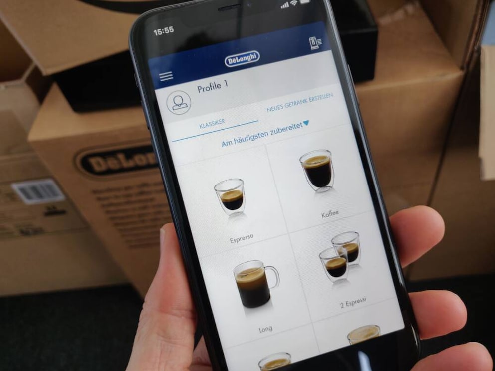 App für die De'Longhi Dinamica Plus