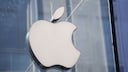 Apple Logo an Hauswand