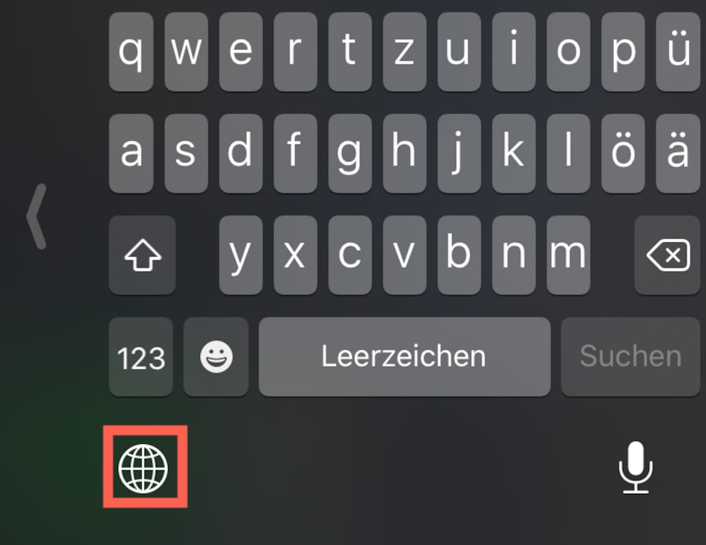 iPhone-Tastatur