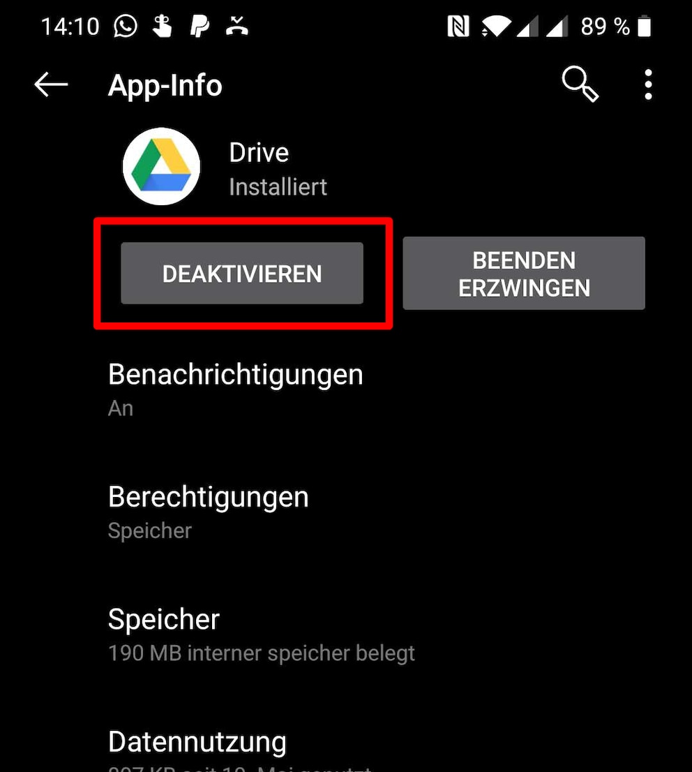 Ungenutzte, vorinstallierte Apps löschen