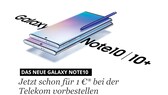 Samsung Galaxy Note 10 und 10+ Werbung