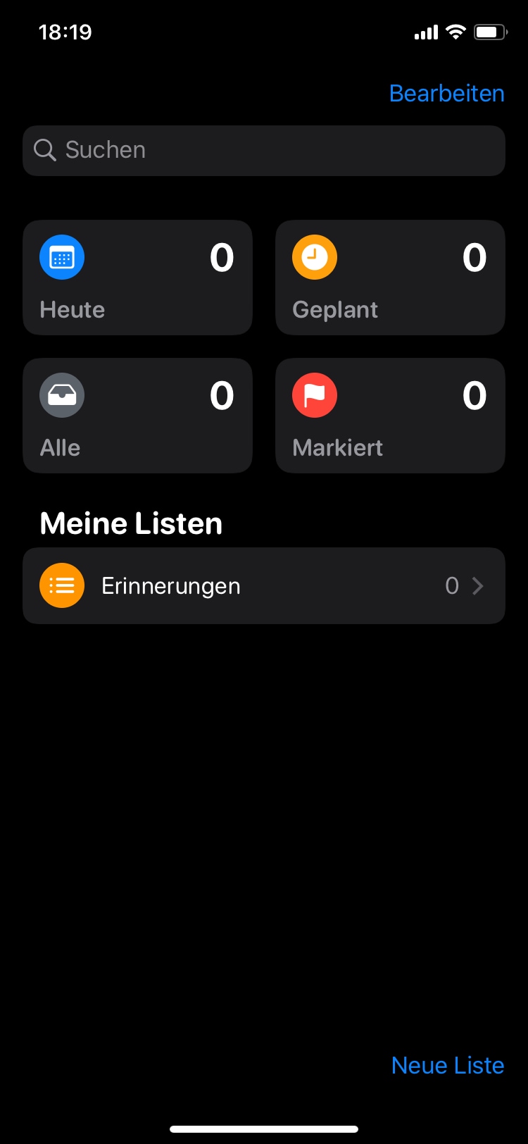 iOS 13 Erinnerungen