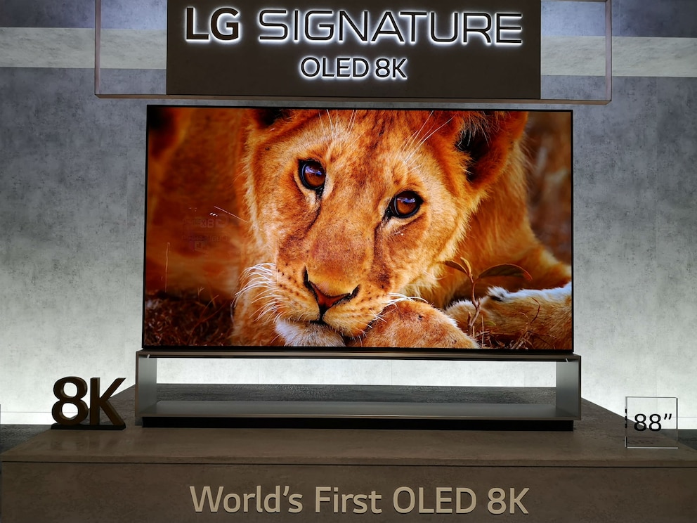 OLED-TV mit 8K-Auflösung von LG