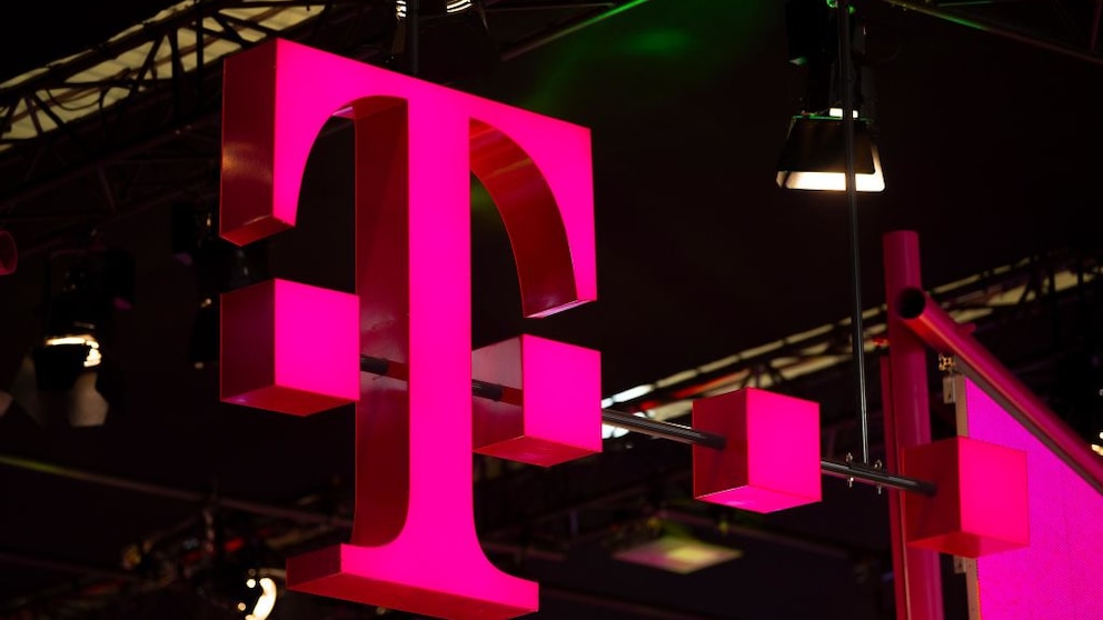 Telekom MagentaTV-Stick: Logo der Telekom, magentafarbenes "T" mit Punkten, dreidimensional
