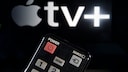 Apple TV+ kündigen: Fernseher mit Apple TV+ Logo